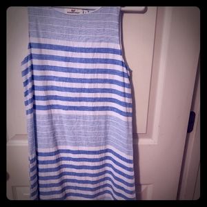 Vineyard Vines Blue n white Stripe dress